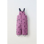 WATER REPELLENT AND WIND RESISTANCE POLKA DOT SNOW OVERALLS SKI COLLECTION