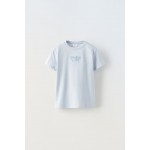 EMBROIDERED TEXT T-SHIRT