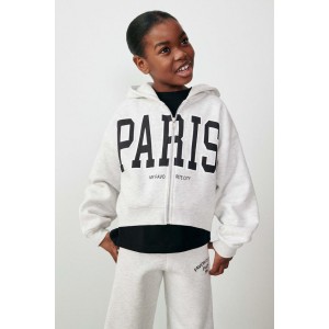 “PARIS” ZIP SWEATSHIRT