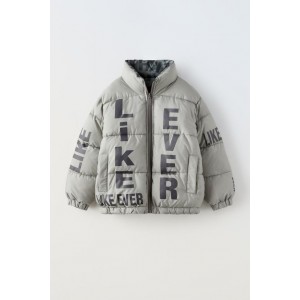 REVERSIBLE PRINTED QUILTED JACKET