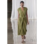ZW COLLECTION BELTED WRINKLED DRESS