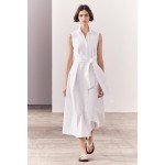 ZW COLLECTION KNOTTED POPLIN SHIRTDRESS
