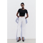 Z1975 BELTED HIGH WAIST CROPPED STRAIGHT JEANS