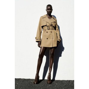 BELTED SHORT TRENCH COAT ZW COLLECTION