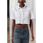 CROPPED SHIRT WITH POCKETS ZW COLLECTION