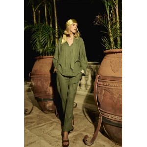 WRINKLED LINEN BLOUSE ZW COLLECTION