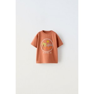 EMBROIDERED ISLAND T-SHIRT