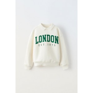 FLOCKED “LONDON” SWEATSHIRT