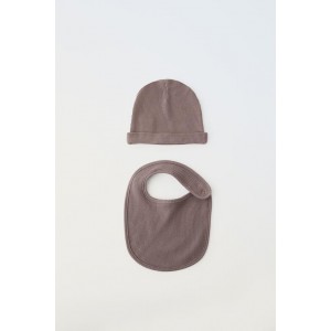 WAFFLE WEAVE BIB AND HAT PACK