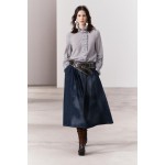 ZW COLLECTION RUFFLED PLAID BLOUSE