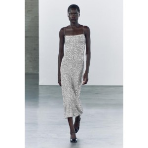 ZW COLLECTION SEQUINNED SLIP DRESS