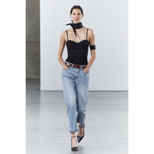 RELAXED SLIM MID WAIST JEANS ZW COLLECTION