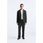 100% LINEN HOUNDSTOOTH SUIT TROUSERS