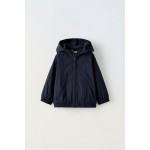 WATER REPELLENT EMBROIDERED PLAIN RAINCOAT