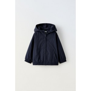 WATER REPELLENT EMBROIDERED PLAIN RAINCOAT