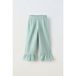 EMBROIDERED RUFFLED PANTS