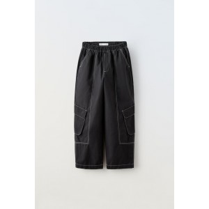 TOPSTITCHED TECHNICAL PANTS
