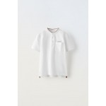 PIQUEE POLO SHIRT WITH POCKET