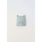 RIBBED EAR APPLIQUEES HAT