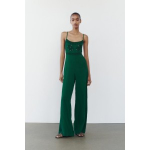 MIRRORED EMBROIDERED JUMPSUIT