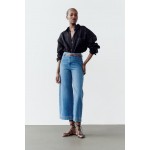 HIGH-WAISTED Z1975 CROPPED WIDE LEG JEANS