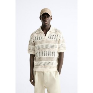 STRUCTURED CROCHET POLO