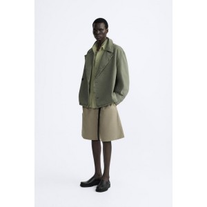 SHORT WASHED TRENCH COAT