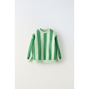 STRIPED SWEATSHIRT WITH EMBROIDERY
