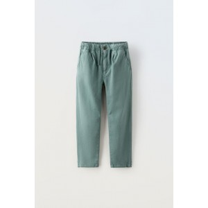 PLEATED HIGH STRETCH PANTS