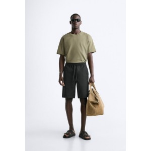 STRUCTURED LYOCELL - COTTON SHORTS