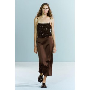 SATIN EFFECT SKIRT ZW COLLECTION