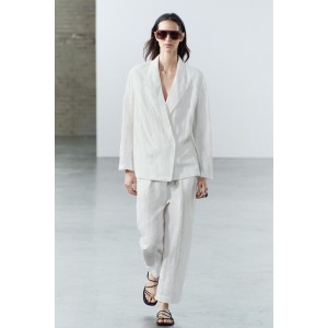 WRINKLED LINEN JACKET ZW COLLECTION