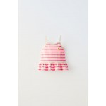 RUFFLED STRIPE TOP