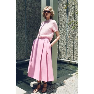 PLEATED CAPE SKIRT ZW COLLECTION