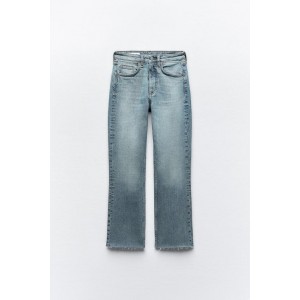 FLARED CROPPED HIGH WAIST TRF JEANS