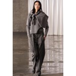 WOOL BLEND WIDE LEG PANTS ZW COLLECTION