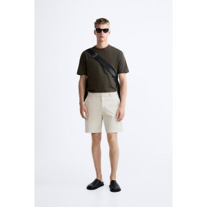 STRUCTURED CHINO BERMUDA SHORTS