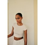 COTTON AND MODAL CROP TOP