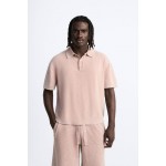 STRUCTURED BOUCLEE KNIT POLO