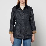 Barbour Womens Beadnell Wax Jacket - Navy