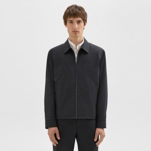 Hazelton Zip Jacket in Stretch Wool