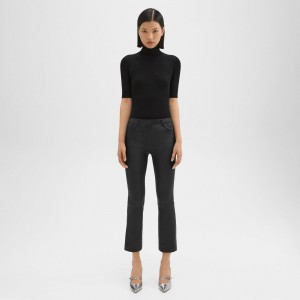 5-Pocket Flare Pant in Leather