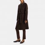 Relaxed Trench Coat in Double-Face Wool-Cashmere