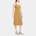 Crossback Dress in Linen-Blend