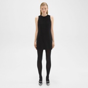 Shift Dress in Double-Face Wool-Cashmere