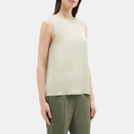 Straight Shell Top in Silk Georgette