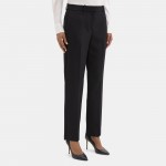 Classic Crop Pant in Wool-Blend Twill