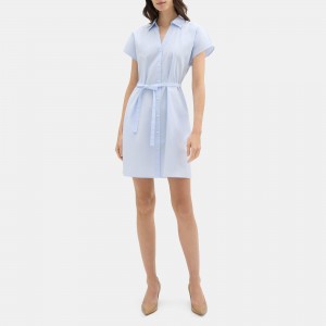 Dolman Sleeve Shirt Dress in Cotton