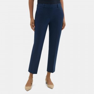 Classic Crop Pant in Cotton-Blend Twill