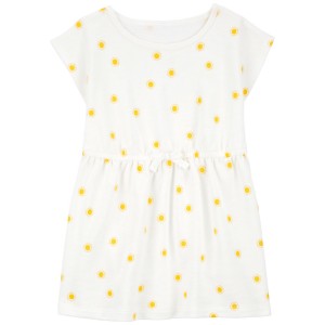 White Toddler Sun Jersey Dress